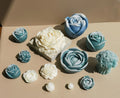 Large Sized Peony Lotus Rose Bouquet Flower Basket Collection Candle Gypsum Soap Resin Decorative Crafts Silicone Mold