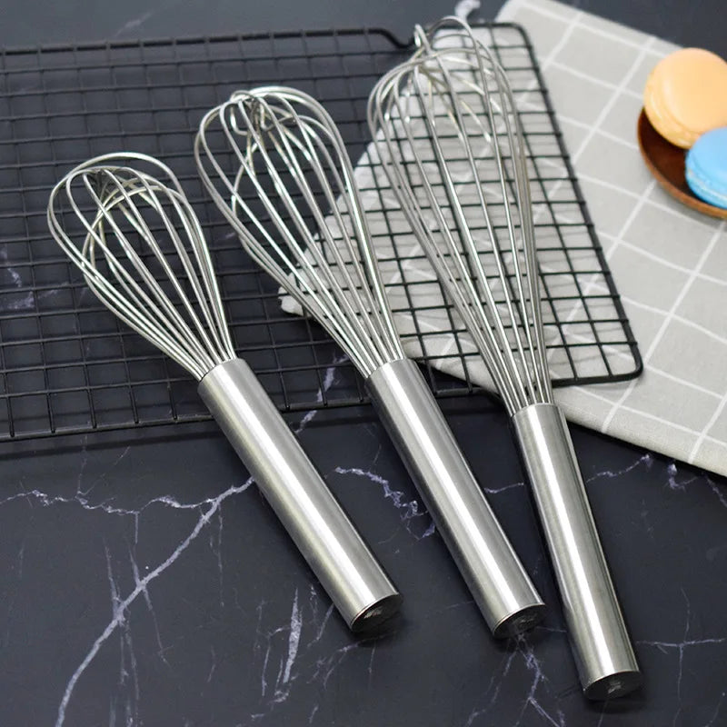 Wholesale Manual Mixer Egg Beater Stainless Steel Baking Tool Simple Manual Egg Beater Household Kitchen Utensils