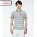 New Summer Thin Lapel for Polo Shirt Combed Cotton Knitted Families Personalized Fashion Solid Color Cultural Group Clothing Pri