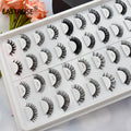 Wholesale Short Natural False Lashes D Curl Russian Volume Strip Eyelashes Private Label Deep Curl Russian Lash Strip