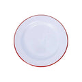 Thickened Pure White Enamel Plate Steak Old Western Dim Sum Flat Plate Can Be Customized 18 / 20 /22/ 24 / 26 cm