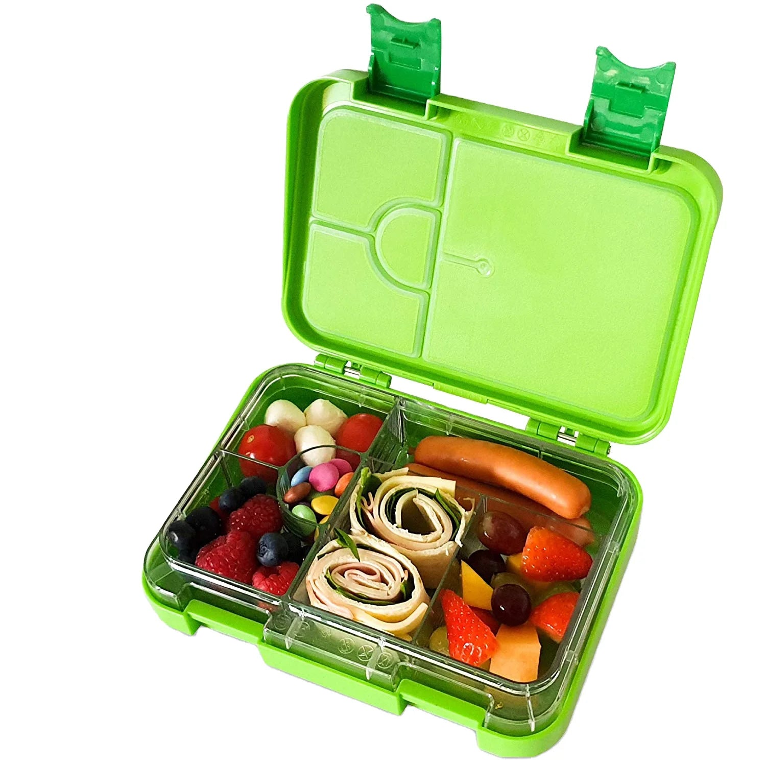 AOHEA BPA Free Biodegradable 2 Layer Leakproof Container Food Microwave Safe Bento Lunch Box