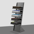 Spray Paint Bottle Display Rack Metal Vertical Display Rack Adjustable Height Retail Store Display Rack Supermarket Shelf