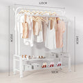 Metal Clothes Hanger for Bedroom and Balcony Simple Floor-to-Ceiling Design for Living Room Use