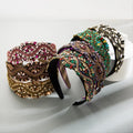 New Baroque Luxury Bling Full Diamond Jeweled Headband for Women Girls Hair Accessories