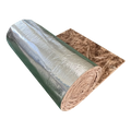 UET Eco Brown Fiberglass Blanket Roll Insulation Glass Wool  with Aluminum Foil Facing 55mm 100mm