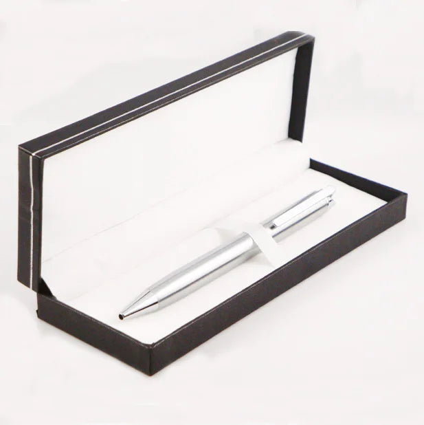 Custom Logo Luxury Top Ballpoint Pens Gold Silver Heavy Executive Metal Chrome Ball Point Pen with Full Printing