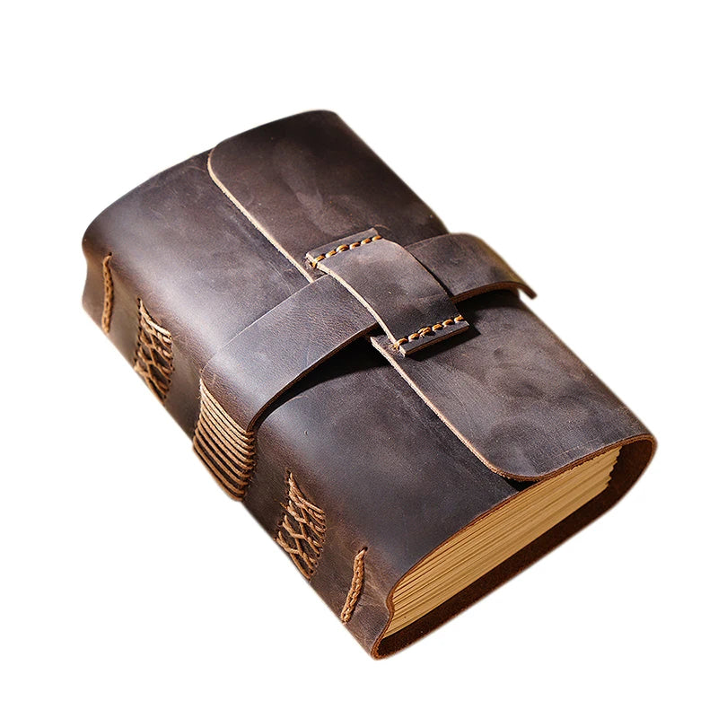 Christian Craft Paper Handmade Creative Organizer/Planner Notebook Recycle Junk Journaling Private Straps Wrap Locking Bound