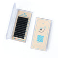 GLAMLASH Soft 2 Tips Tapered Ellipse Flat Eyelash Extensions 0.15 0.20 c d Curl Flat Trays Vendor Supplier