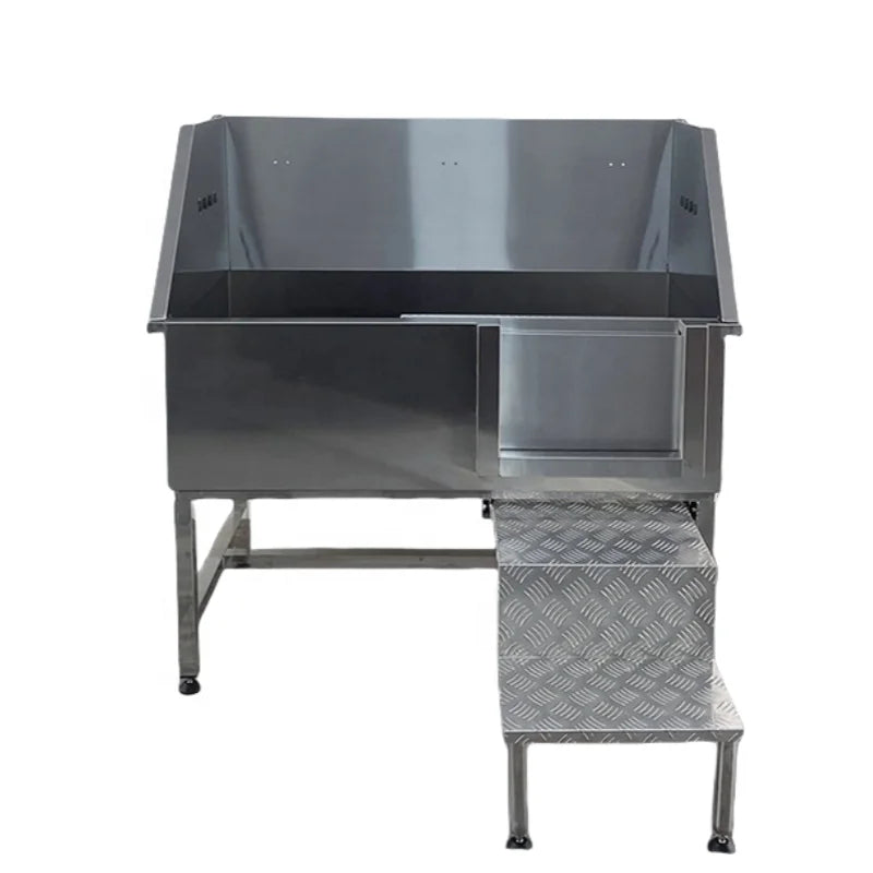 USMILEPET Best Seller Professional Stainless Steel Dog Bathing Station Dog Grooming Tub with Ramp for Large Medium Small Pets