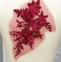 Fancy Decorative Embroidered White Lace Flower Applique Clothing Accessories LT2366A