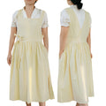 Modern Style Adjustable Baking Cotton Double Side Women Kitchen Garden Apron With Pockets