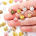 7 Colors 100pcs/bag Flower Charms for Jewelry Making Earrings Pendants Necklaces Bracelet Accessories 11*10mm Q1159