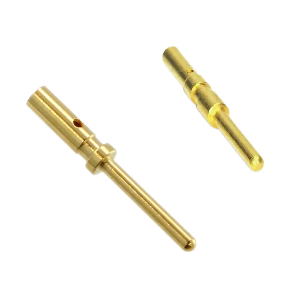 Brass Pin Custom M12 Electrical Contact Male to Female Remote Control Part