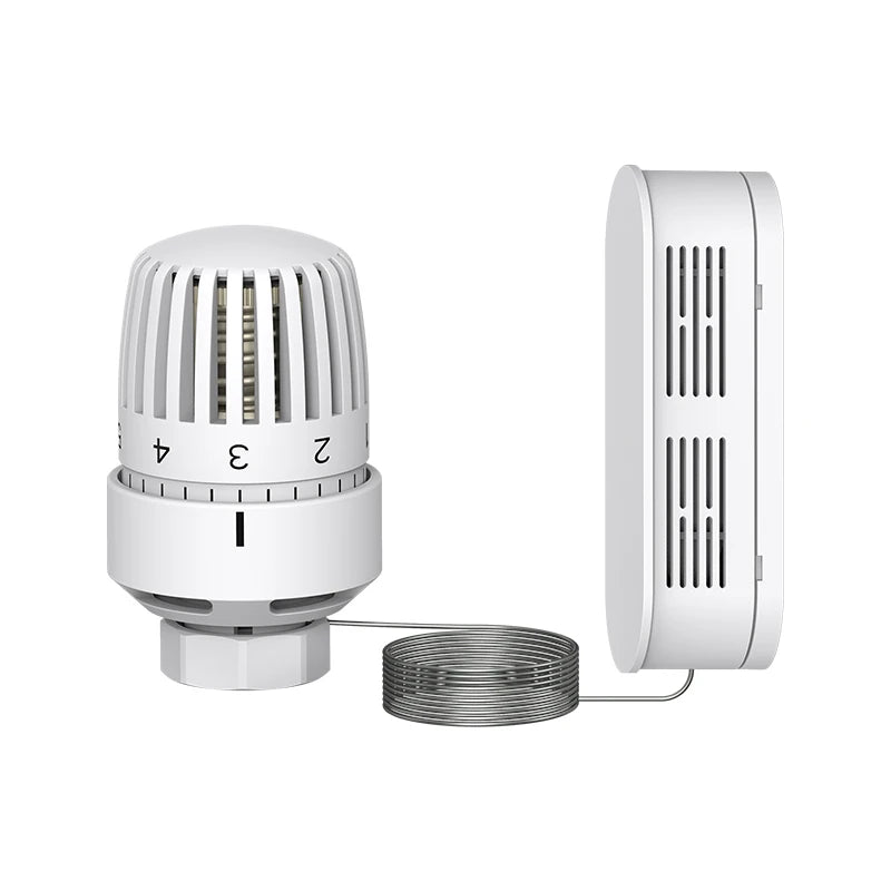 Modern 1-Year Total Solution Projects for Water Heating Systems White ABS Brass Radiator Thermostatic Valve 110-230v Hydronic