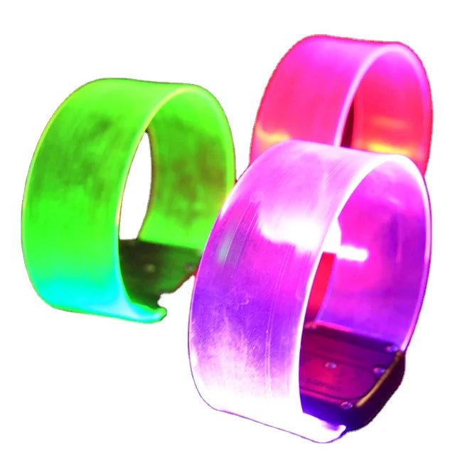 Flashing TPU on Off Switch LED Transparent Band