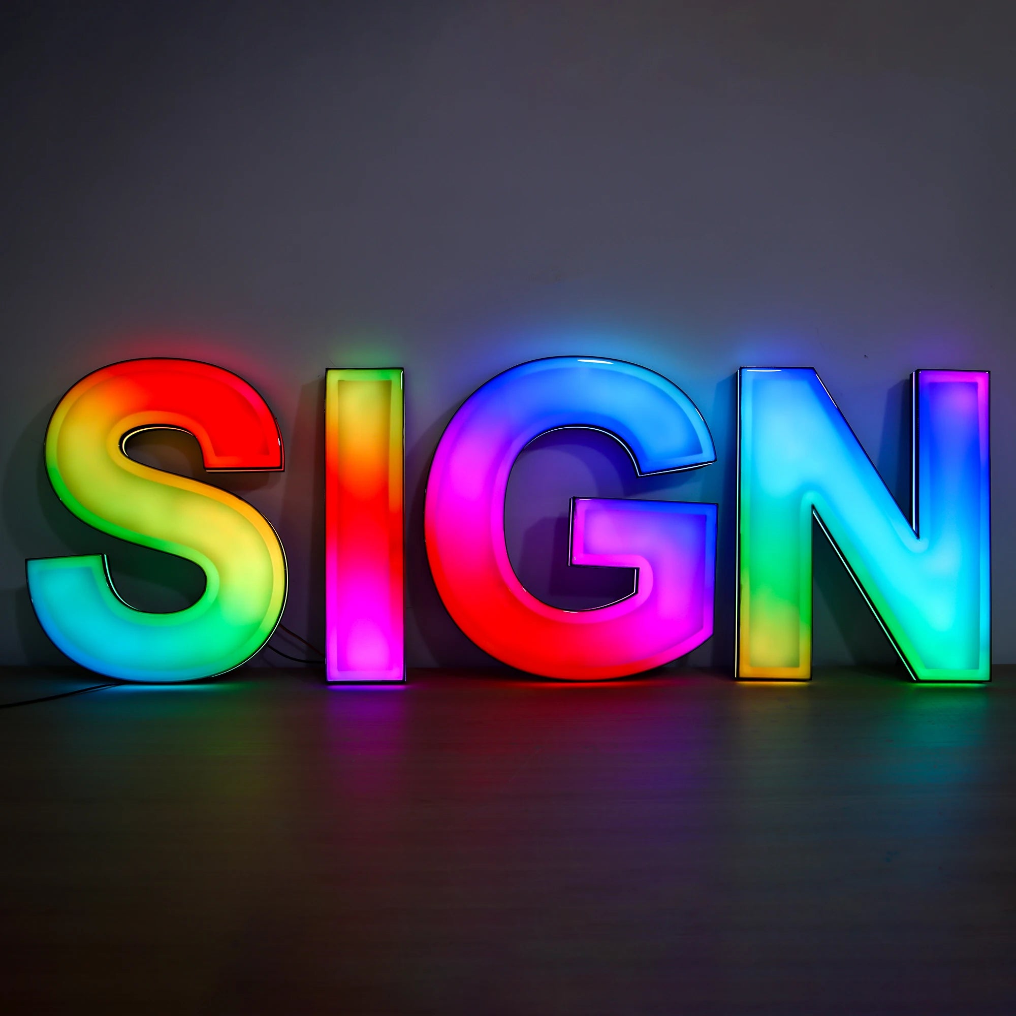 New Products RFQ Competitive Price Metal Acrylic Sign Led Letter Sign Display Luminous Characters for bar Shop Deocor