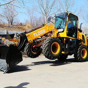 EPA EEC CE Euro5 TL2000 2 Ton Mini Front Telehandler Cheap 4X4 Articulated Telescopic Boom Loader Tractor Loader