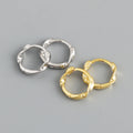 2024 Drop Shipping NEW 925 Sterling Silver Twist Circle Gold Plated Hoop Earring  for Women