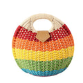 Women's Lady Casual Shell Handbag New Fashion Rattan and Paper Rope Woven Zip Closure Portable for Spring Summer Autumn Seasons