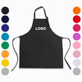 Wholesale Unisex Adults Coffee Waiter Kitchen Custom Design Multi Functional Black White Polyester Aprons for Men Women