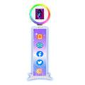 Fast Delivery Led With Lcd Screen Selfie Roaming Ipad Photo Booth Shell Stand Photo Booth for Ipad and Dslr Digital Handheld