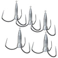 WEIHE 100g-300g  Sharpened Big Treble Fishing Hooks With Lead Head Three-jaw Hook Leaded Squid Anchor Hooks Non-Barb