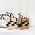 Personalized Logo Oversized Straw Beach Bag for Women Seaside Tote Vacation Soft Straw Bag Ladies Purse Woven Bucket Straw Bag
