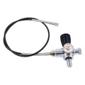 On Off Valve for Diving Bottle with Male Thread 7/8- 14UNF or M18*1.5 and 6000psi Gauge with High Pressure Hose Spring Around