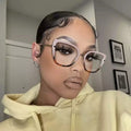 Fashion Tr90 Eyeglass Frames Spring Hinge Simple Designer Women Cat Eye Optical Custom Blue Light Glasses Frames