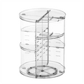Bedroom Bathroom Spinning Countertop Transparent Cosmetic Storage Holder Shelf 360 Rotating Makeup Organizer