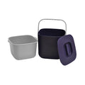 4L Plastic Indoor Garbage Kitchen Recycle Cabinet Rubbish Waste Dust Small Composting Bin With Handle