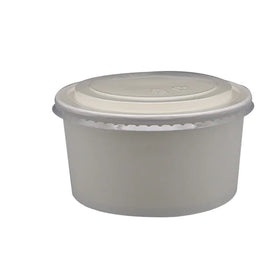 Biodegradable Disposable Lunch Bowls 8oz to 38oz Food Grade Paper Tableware for Take Away Containers