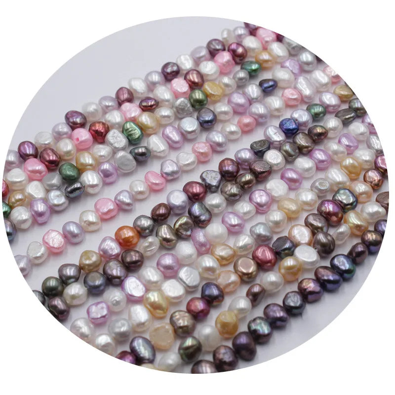 Wholesale Certified 5-6mm Cheap Price MultiColor Irregular Loose Natural Real Freshwater Baroque Pearls for Necklace Bracelet