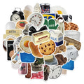 50Pcs Butter Stickers for Teens Adults Cow Biscuits Milk Decals Leisure Farm Life Vinyl Waterproof Food Sticker Pack