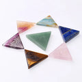 2026 Wholesale Handmade Folk Crafts Healings Quartz Triangle Evil Eyes Crafts for Decoration