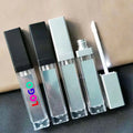 MOQ 50pcs Custom Logo Led Light Lip Glaze Packaging Empty Container 7ml Lip Gloss Tube Led Lip Gloss Container With Mirror