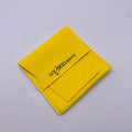 Custom Logo Luxury Microfiber Velvet Suede Packaging Bag Dusty Yellow Band Silk Screen Printed for Jewelry Pouch Gift for