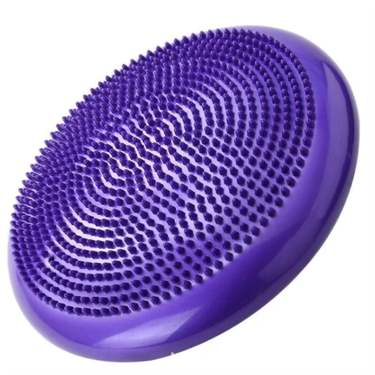 Wholesale PVC Yoga Pilates Massage Ball Cushion Durable Eco-Friendly Sports Stability Balance Disc Foldable Washable Portable