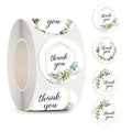 Customized Art Paper Thank You Stickers for Small Business Colorful Packaging Labels Handmade
