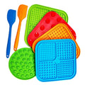 New Design Non-toxic Washable Silicone Rubber Super Soft Choking Prevent Small Pet Cat Slow Eating Pad Dog Eat Feeder Lick Mat