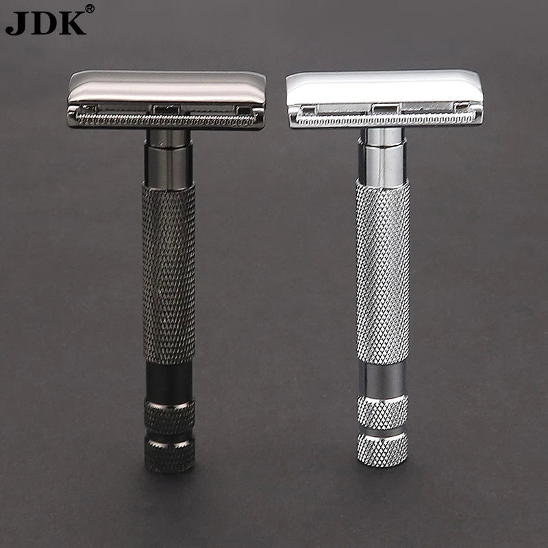 Good Quality Double Edge Metal Barber Safety Razor with Aluminum Handle Classic Wet Shaver Shaving Razor for Men