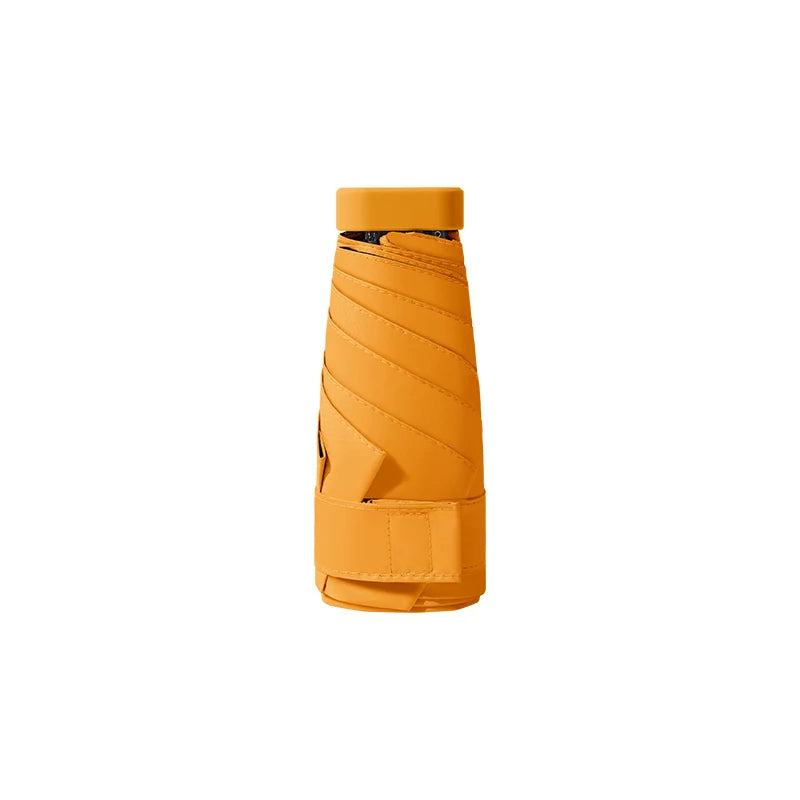 Hot Quality 6 Fold Sun Pocket Umbrella Women's Small Umbrella 5 Folding  Bolsos Mini Mix Capsule Custom Umbrella