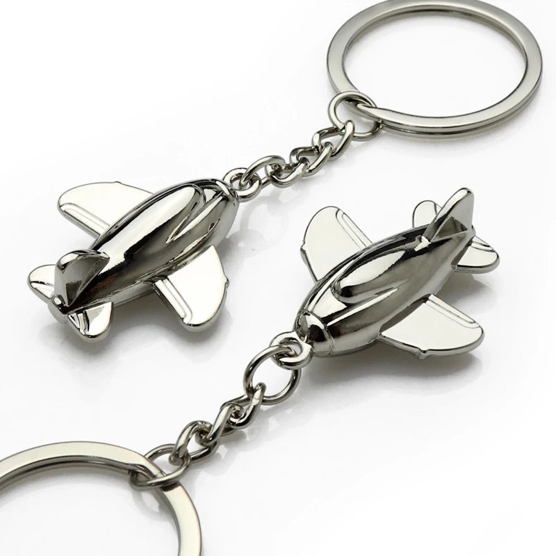 Car Bag Keyring Keychain Aviation Aircraft Model Fighter Toy Travel Fashion Gift for Men Women Cartoon Fashion Trend