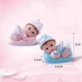B-5058-5 Baby Roz Boy Girl  Ice Sculpture Resin Cake Silicone Plaster Soap Candle Mold Aromatherapy for 3D Mould