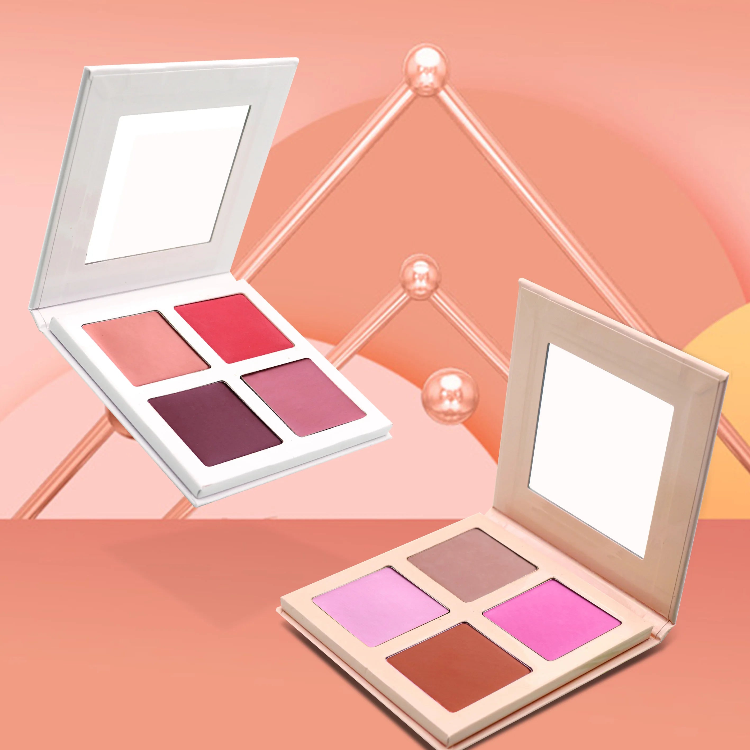 High Pigments Blush Private Label Palette Wholesale Highlighter Contour Palette