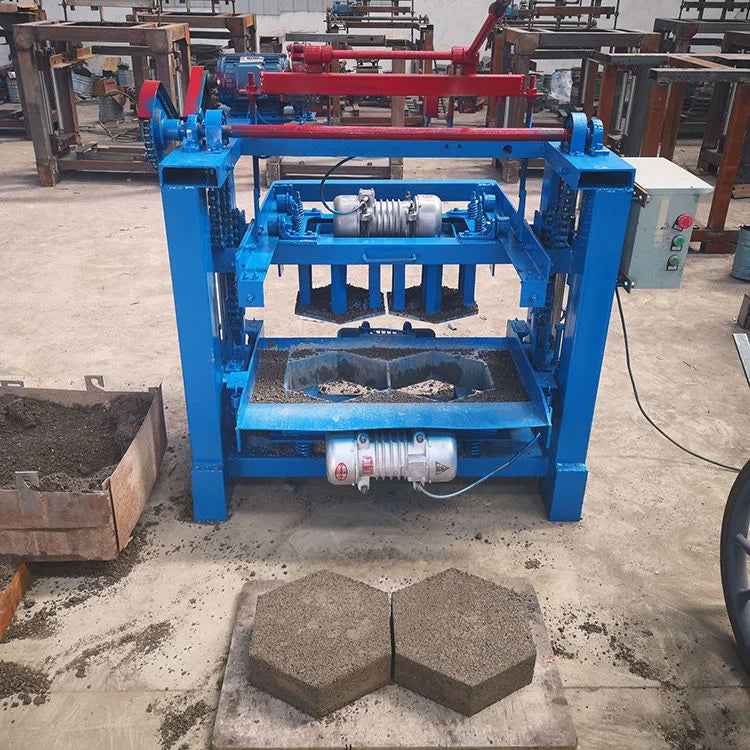 Semi-Automatic Portable Diesel Brick Making Machine