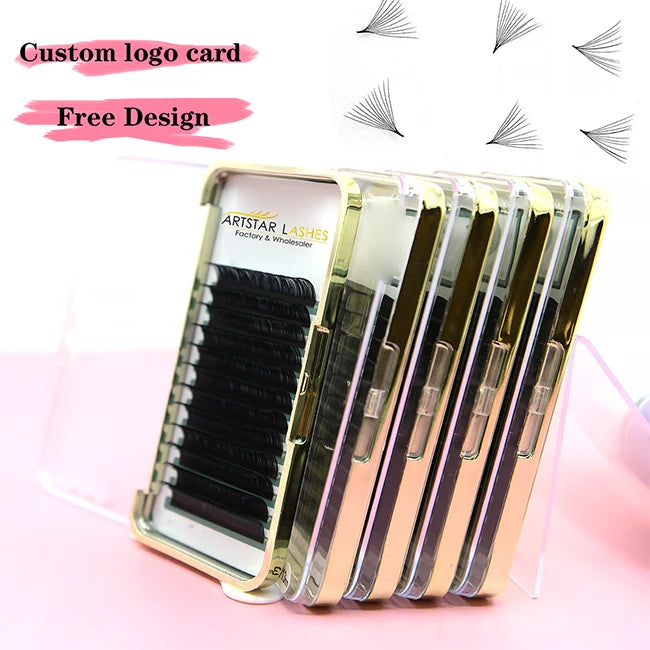 Wholesale Eyelash Extensions Blooming Self Fanning Volume Wispy Rapid Fast Easy Fan Lashes