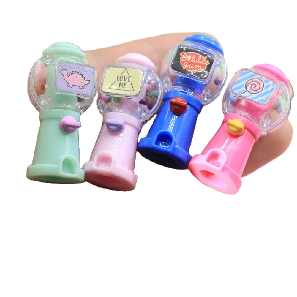3pcs Per Set Cartoon Colorful Resin Pencil-in-cup Gashapon Machine Shape Children Stationery