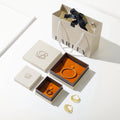 LBarley OEM Hot Sell Custom Paper Ring Earrings Bracelet Pendant Necklace Packaging Jewelry Packaging Box Strap logo